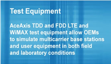 AxeAxis LTE & WiMAX test equipment